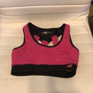 Women’s pink sports bra
